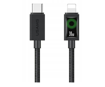 Kabel USAMS Kabel 30W USB-C do Lightning 1.2m czarny